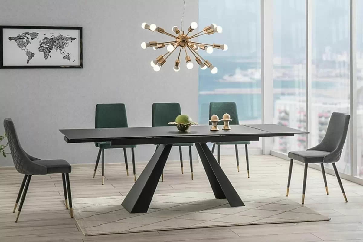 Rozkládací stůl Salvador 160-240x90 cm - černý Stůl rozkladany Salvador 160-240x90 cm - černá