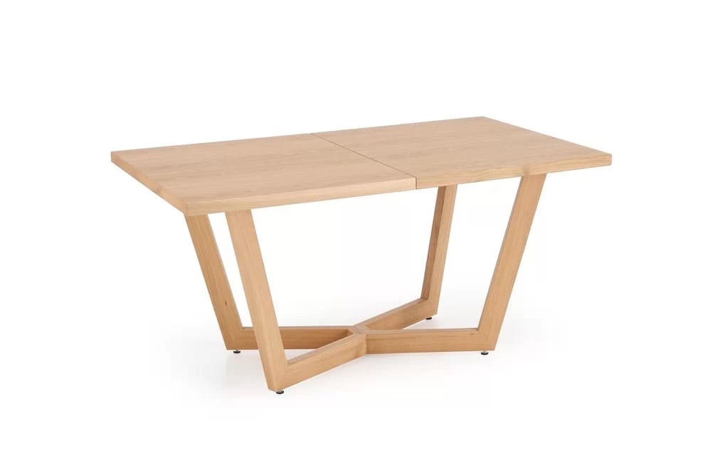 Rozkladací jedálenský stôl Salvio 160-250x90 cm drevený - prírodný dub Stôl rozkladany Salvio 160-250x90 cm Drevené - Dub prírodné