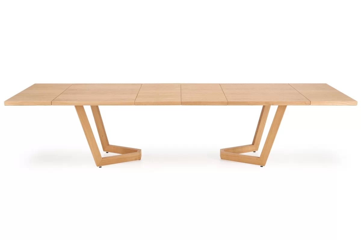 Rozkladací jedálenský stôl Salvio 160-250x90 cm drevený - prírodný dub Stôl rozkladany Salvio 160-250x90 cm Drevené - Dub prírodné