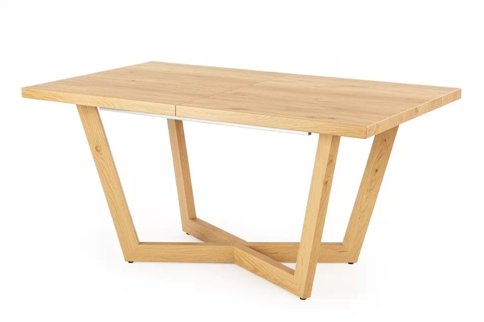 Rozkladací jedálenský stôl Salvio 160-250x90 cm drevený - prírodný dub Stôl rozkladany Salvio 160-250x90 cm Drevené - Dub prírodné