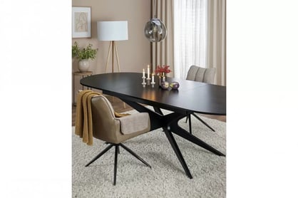 Rozkladací jedálenský stôl Selvio 180-240x100 cm - čierna Stôl rozkladany Selvio 180-240 x 100 cm - Čierny