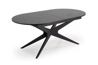 Rozkladací jedálenský stôl Selvio 180-240x100 cm - čierna