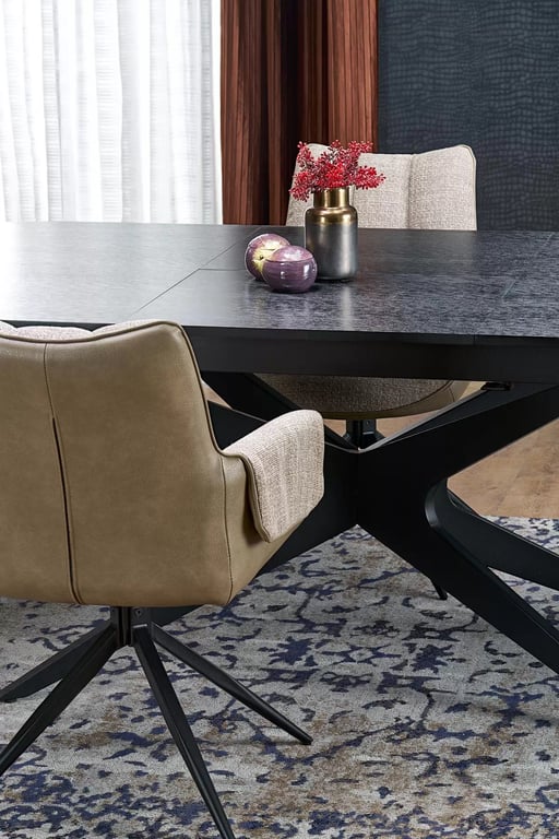 Rozkladací stôl Selvio 180-240x100 cm - čierny Stôl rozkladany selvio 180-240 x 100 cm - Čierny