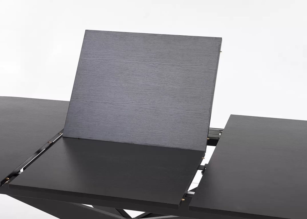 Rozkladací stôl Selvio 180-240x100 cm - čierny Stôl rozkladany Selvio 180-240 x 100 cm owalny Čierny