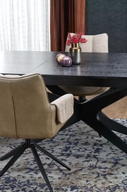 Rozkladací stôl Selvio 180-240x100 cm - čierny Stôl rozkladany Selvio 180-240 x 100 cm owalny Čierny