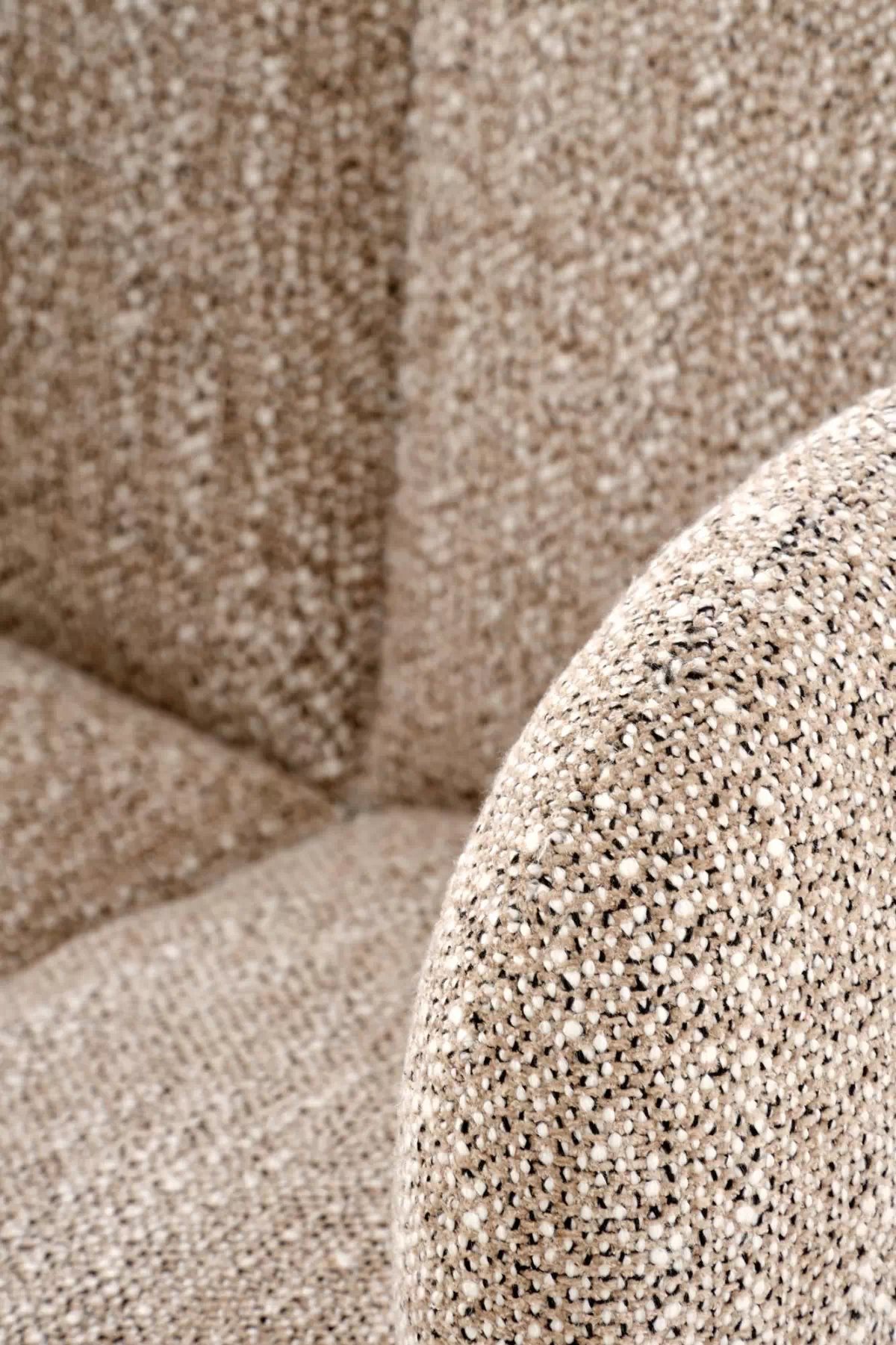 Rozkladací stôl Selvio a 4 stoličky Olton - čierna / tmavobéžová Stôl rozkladany Selvio z czterema krzeslami tapicerowanymi Olton - Čierny / tmavobéžová