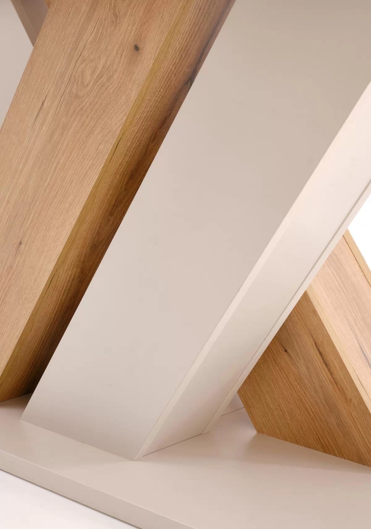 Rozkladací stôl Silvano 160-200x90 cm - kašmír / dub cremona Stôl rozkladany Silvano 160-200x90 cm - kašmír / Dub cremona