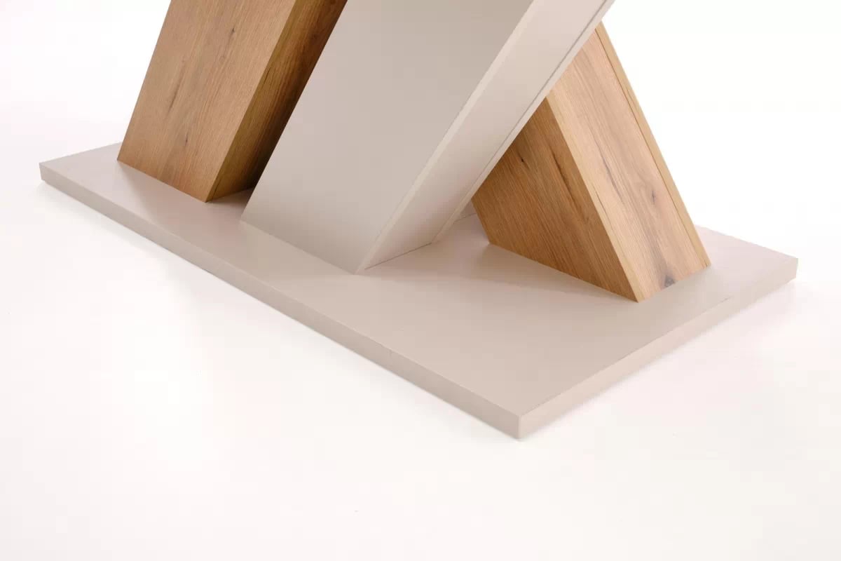 Rozkladací stôl Silvano 160-200x90 cm - kašmír / dub cremona Stôl rozkladany Silvano 160-200x90 cm - kašmír / Dub cremona