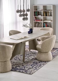 Rozkladací stôl Tavero 180-260x90 cm - travertín / kašmír Stôl rozkladany Tavero 180-260 x 90 cm -  Travertín / kašmír 