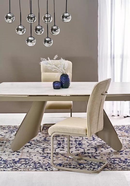 Rozkladací stôl Tavero 180-260x90 cm - travertín / kašmír Stôl rozkladany Tavero 180-260 x 90 cm -  Travertín / kašmír 