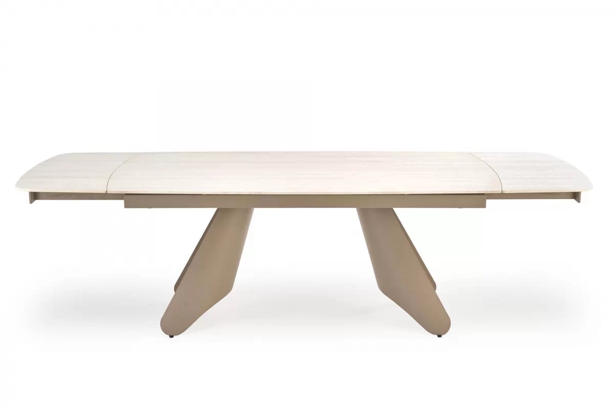 Rozkladací stôl Tavero 180-260x90 cm - travertínový kameň / kašmír Stôl rozkladany Tavero 180-260 x 90 cm -  Travertín / kašmír 
