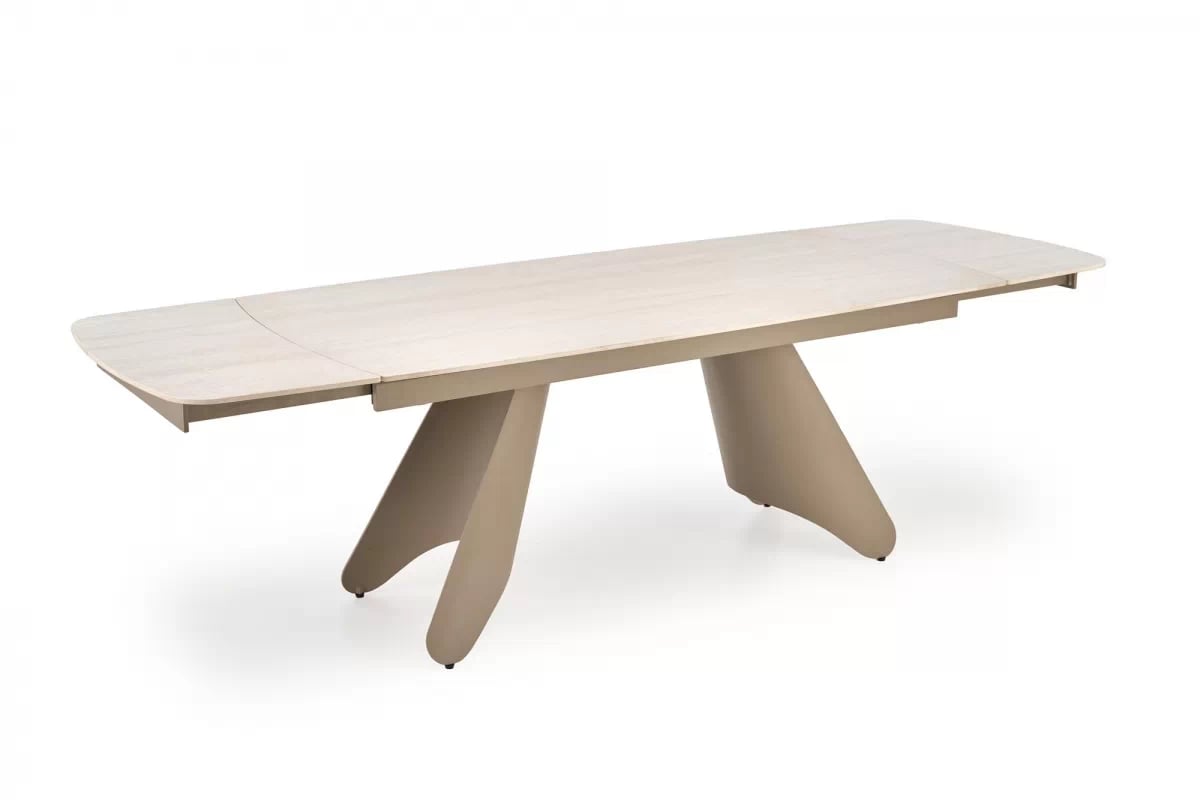 Rozkladací stôl Tavero 180-260x90 cm - travertínový kameň / kašmír Stôl rozkladany Tavero 180-260 x 90 cm -  Travertín / kašmír 