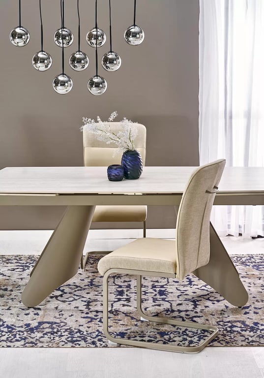 Rozkladací stôl Tavero 180-260x90 cm - travertín / kašmír Stôl rozkladany tavero 180-260 x 90 cm -  Travertín / kašmír 