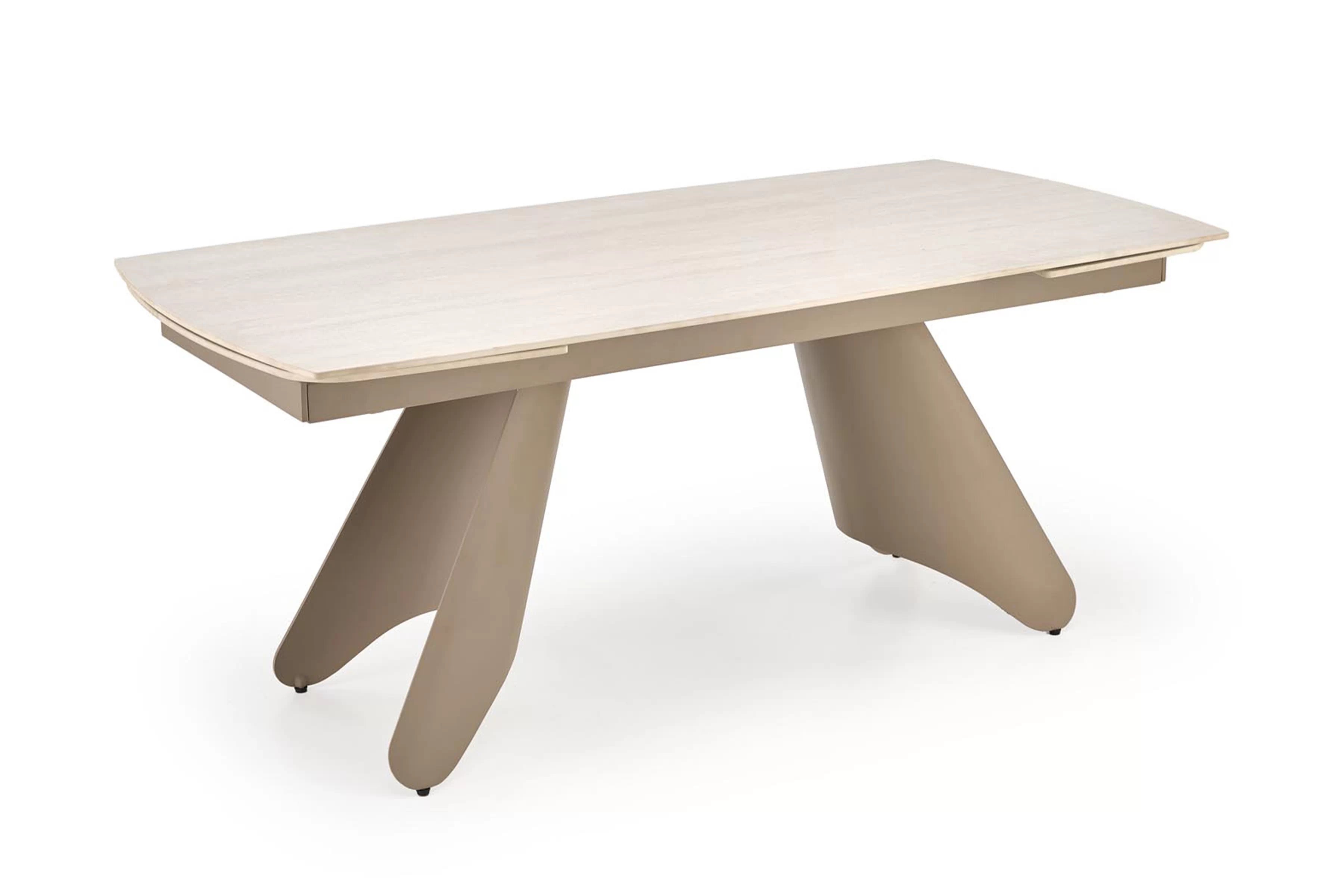 Rozkladací stôl Tavero 180-260x90 cm - travertínový kameň / kašmír Stôl rozkladany Tavero 180-260x90 cm - kamien Travertín / kašmír