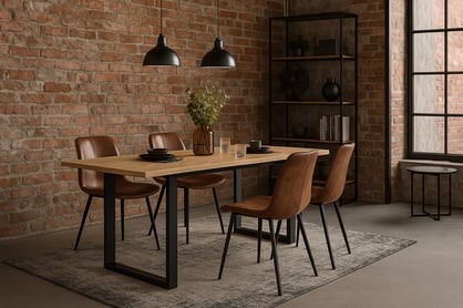 Rozkladací jedálenský stôl Temir 140–200x80 cm – zlatý craft Stôl rozkladany Temir 140/200x80 do jedálne - craft zlaté