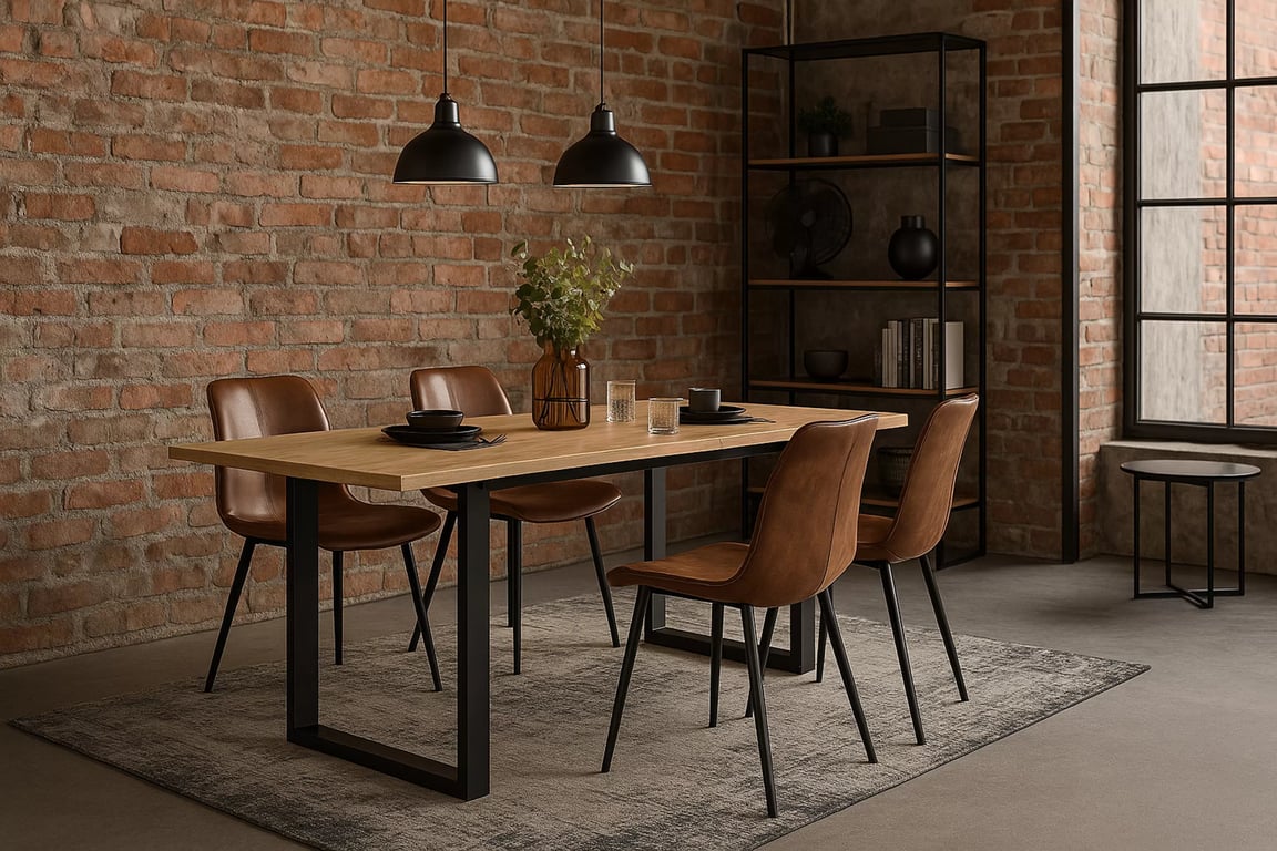Rozkladací jedálenský stôl Temir 140–200x80 cm – zlatý craft Stôl rozkladany Temir 140/200x80 do jedálne - craft zlaté