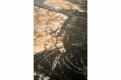 Rozkladací stôl Tenebra 180-260x90 cm - čierny mramor / čierna Stôl rozkladany Tenebra 180-260x90 cm - Čierny mramor / Čierny