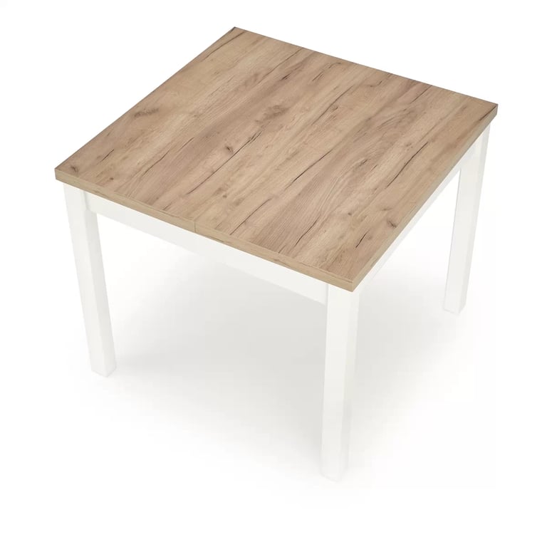 Masă extensibil Nawio Pătrat 90-125x90 cm - stejar craft / białe picioare stůl pliere tiago Čtverec 90-125/90 - Dub craft / Alb