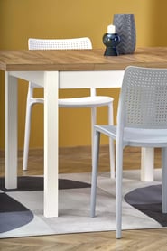 Masă extensibil Nawio Pătrat 90-125x90 cm - stejar craft / białe picioare stůl pliere tiago Čtverec 90-125/90 - Dub craft / Alb