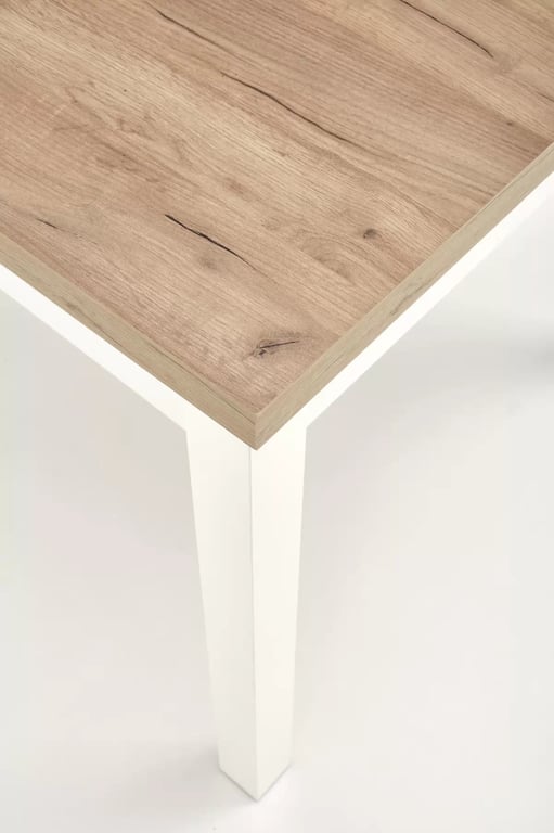 Masă extensibil Nawio Pătrat 90-125x90 cm - stejar craft / białe picioare stůl pliere tiago Čtverec 90-125/90 - Dub craft / Alb