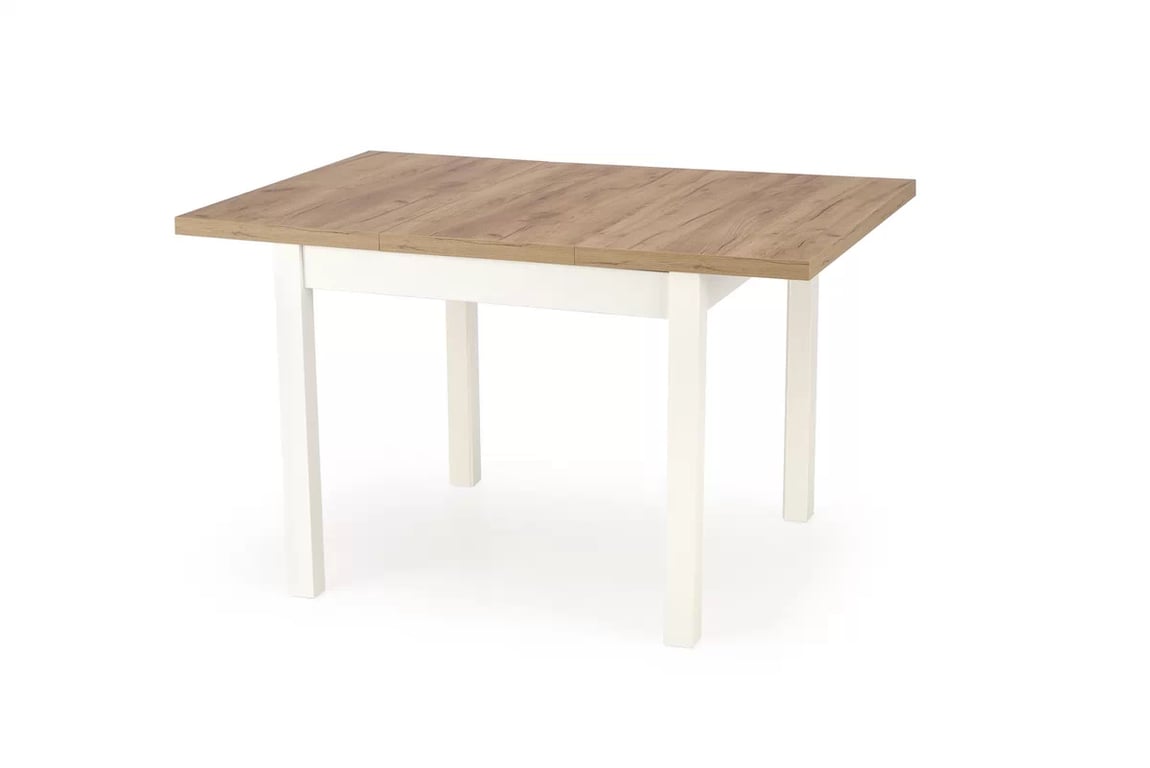 Masă extensibil Nawio Pătrat 90-125x90 cm - stejar craft / białe picioare stůl pliere tiago Čtverec 90-125/90 - Dub craft / Alb