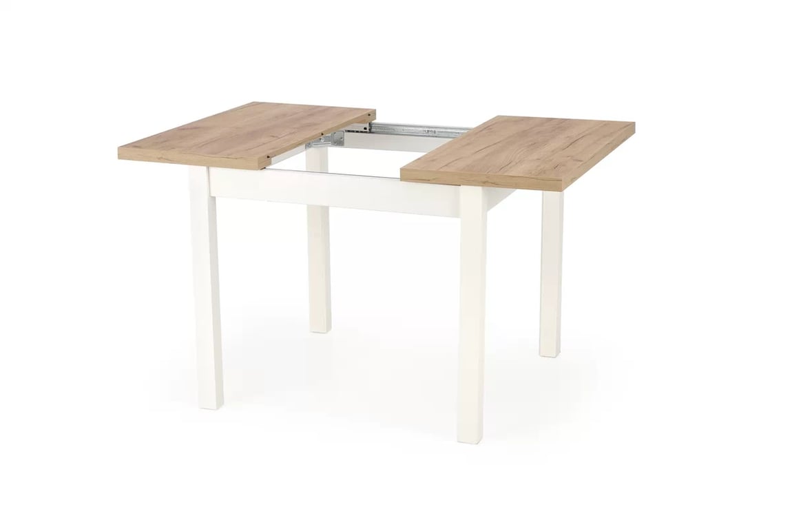 Masă extensibil Nawio Pătrat 90-125x90 cm - stejar craft / białe picioare stůl pliere tiago Čtverec 90-125/90 - Dub craft / Alb