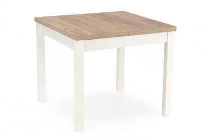 Masă extensibil Nawio Pătrat 90-125x90 cm - stejar craft / białe picioare