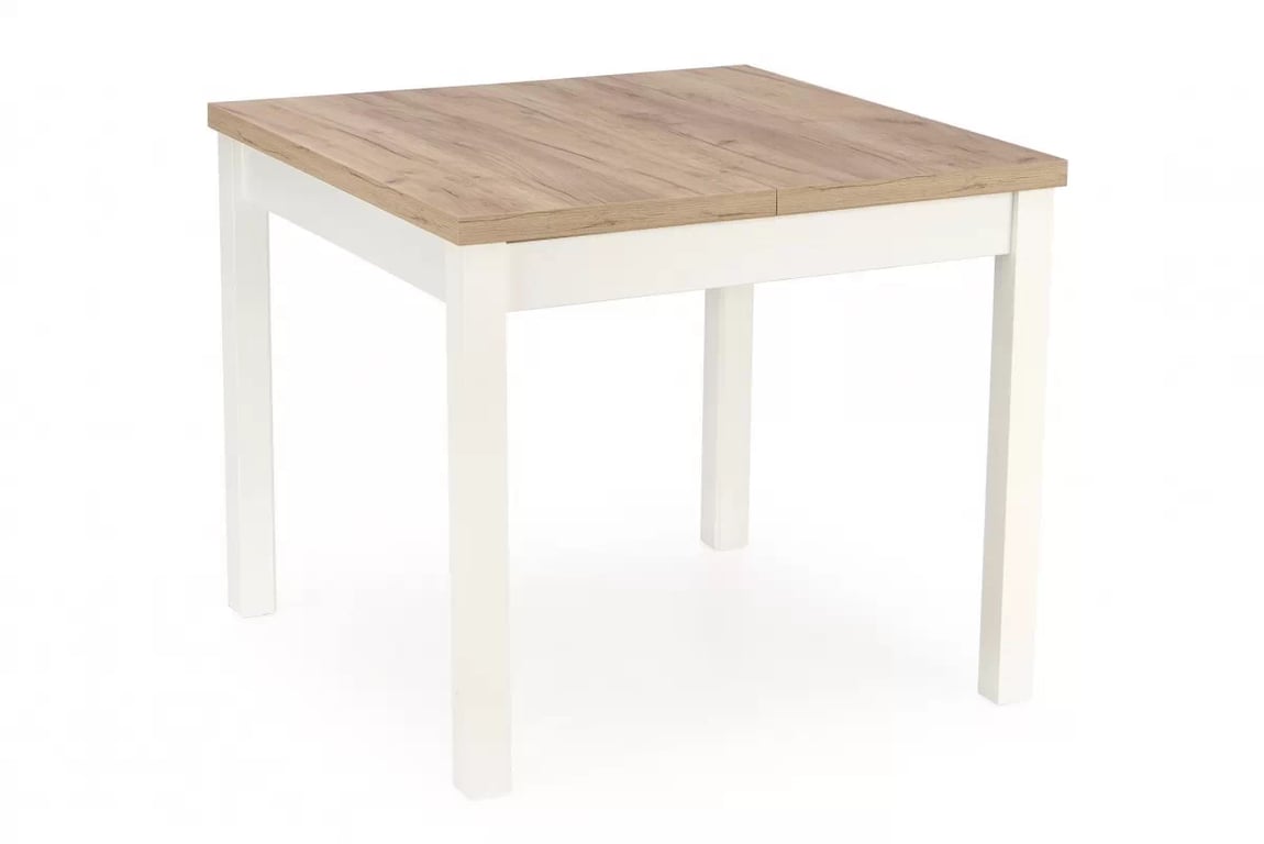 Masă extensibil Nawio Pătrat 90-125x90 cm - stejar craft / białe picioare Stol pliere Tiago Pătrat 90-125x90 cm - stejar craft / biale Picioare