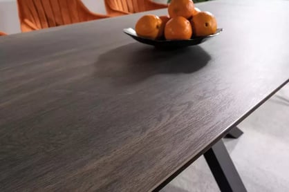 Rozkladací stôl Vamori 160-240x90 cm keramický - tmavý orech / čierny Stôl rozkladany Vamori 160-240x90 cm ceramiczny - Tmavý orech / čierny