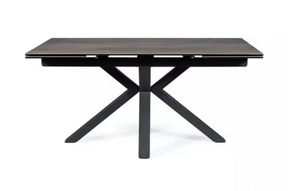 Rozkladací stôl Vamori 160-240x90 cm keramický - tmavý orech / čierny Stôl rozkladany Vamori 160-240x90 cm ceramiczny - Tmavý orech / čierny