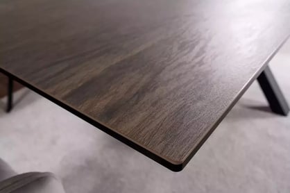 Rozkladací stôl Vamori 160-240x90 cm keramický - tmavý orech / čierny Stôl rozkladany Vamori 160-240x90 cm ceramiczny - Tmavý orech / čierny