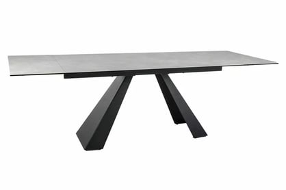 Rozkladací stôl Zanivo 160-240x90 cm keramický - krémový mramor / čierny Stôl rozkladany Zanivo 160-240x90 cm ceramiczny - Krém mramor / Čierny