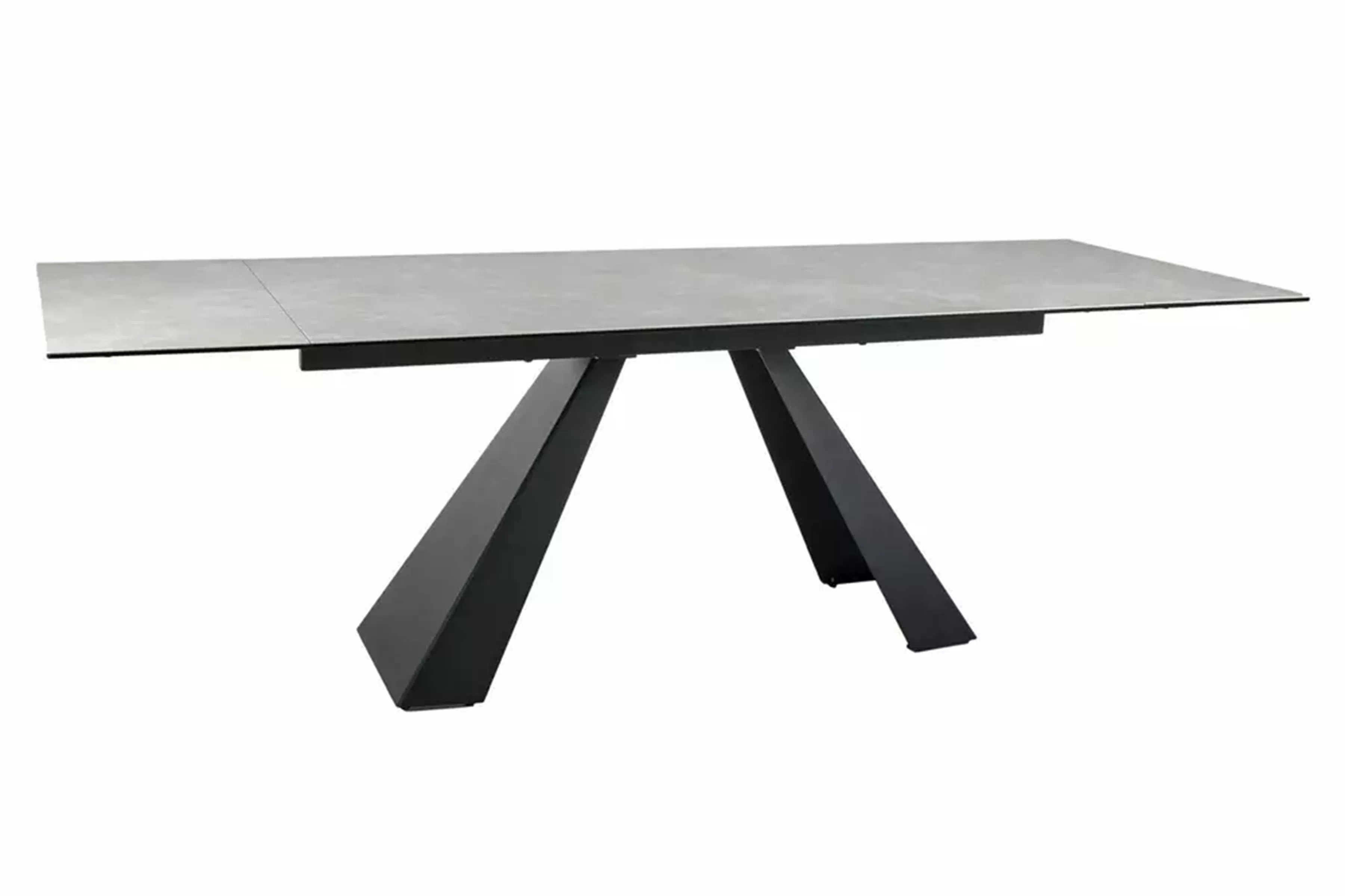 Rozkladací stôl Zanivo 160-240x90 cm keramický - krémový mramor / čierny Stôl rozkladany Zanivo 160-240x90 cm ceramiczny - Krém mramor / Čierny