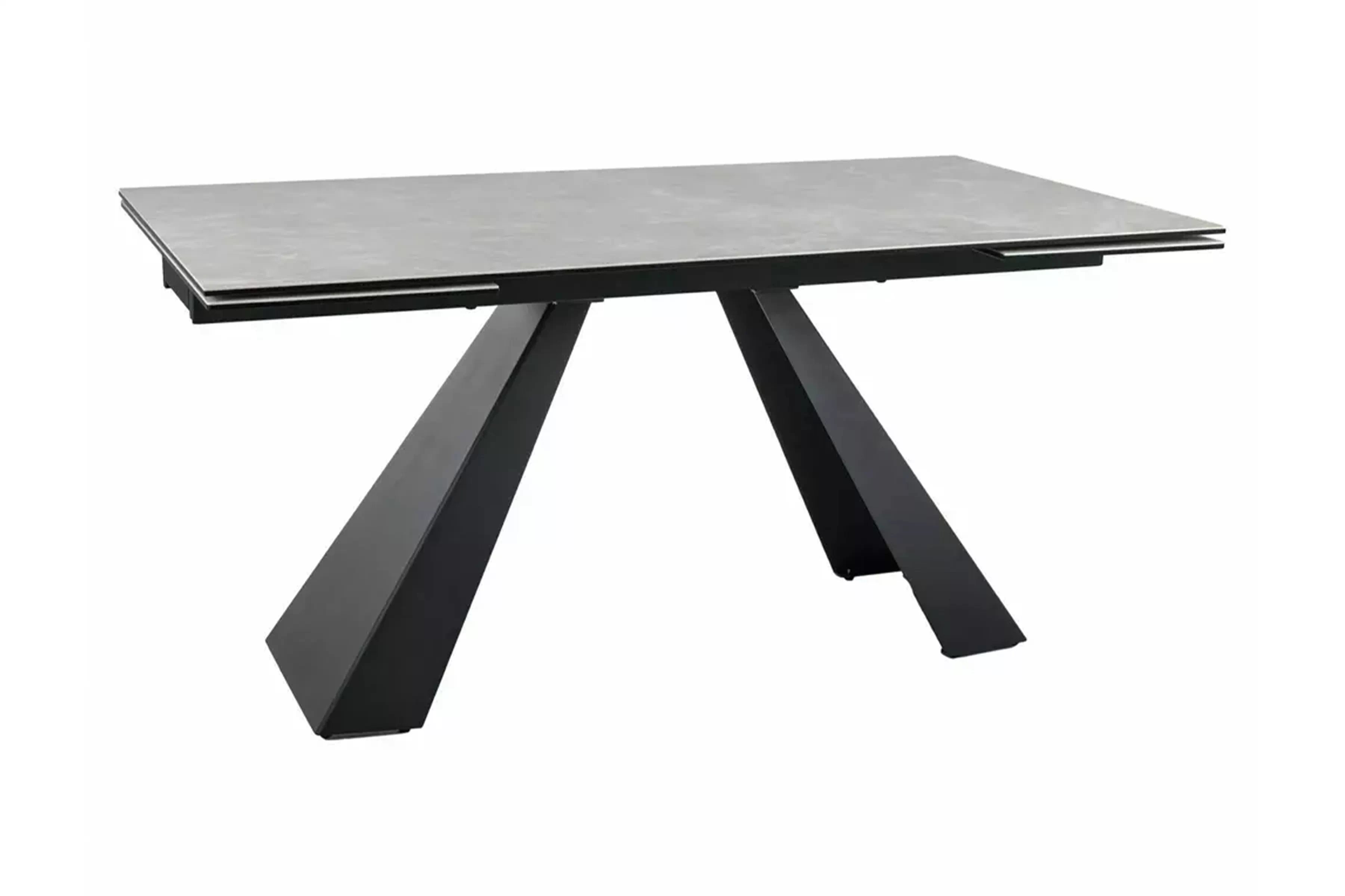 Rozkladací stôl Zanivo 160-240x90 cm keramický - krémový mramor / čierny Stôl rozkladany Zanivo 160-240x90 cm ceramiczny - Krém mramor / Čierny