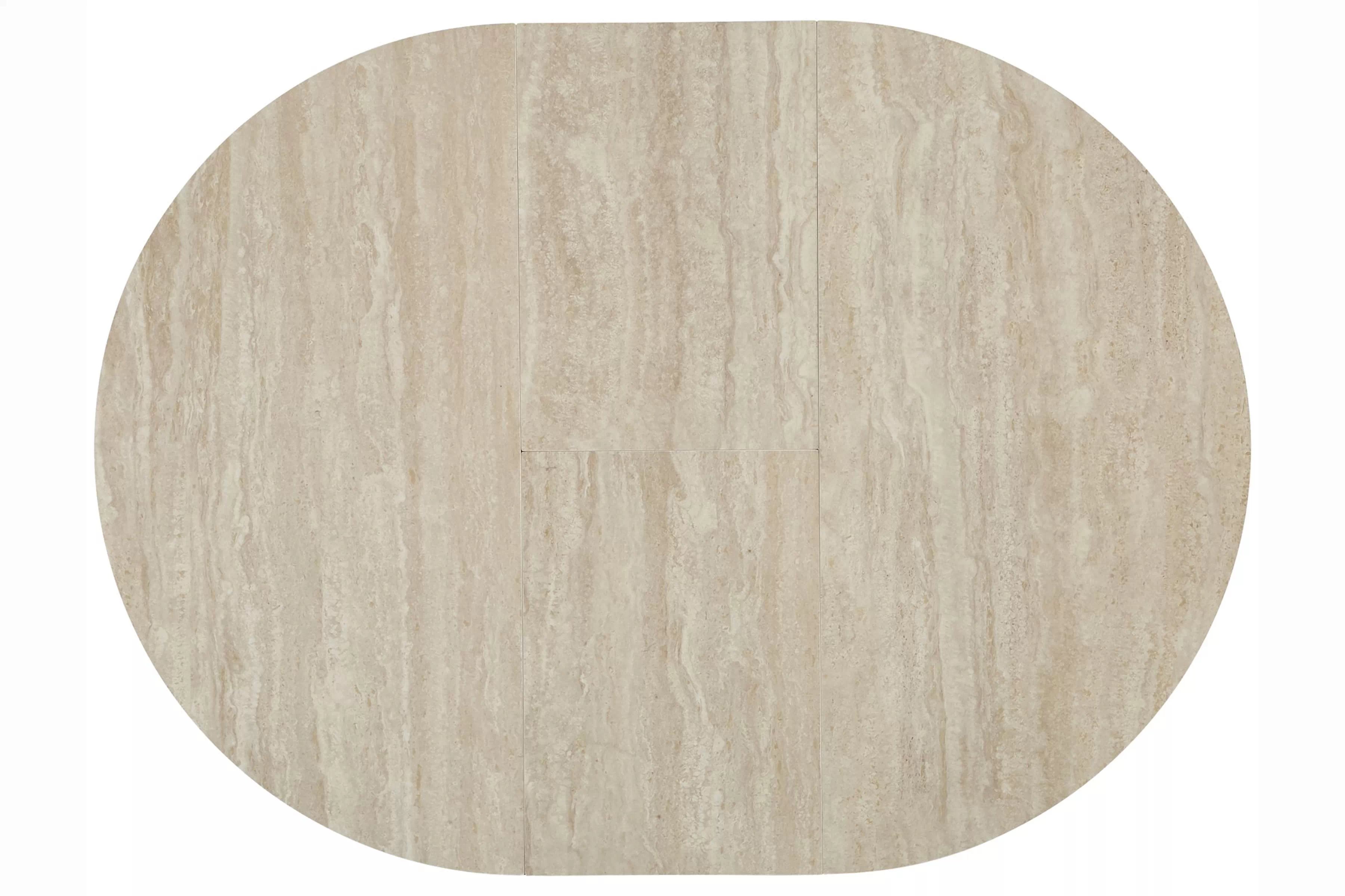 Rozkladací stôl Zinvero 100-135x100 cm keramický - béžový / kašmír Stôl rozkladany Zinvero 100-135x100 cm ceramiczny - Béžová / kašmír