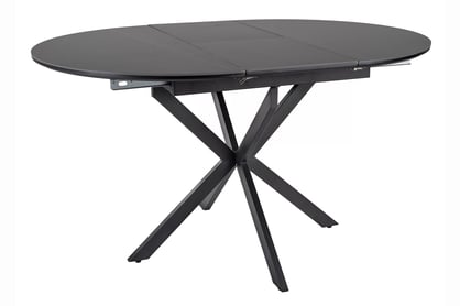 Rozkladací stôl Zinvero 100-135x100 cm keramický - čierny mat / čierny Stôl rozkladany Zinvero 100-135x100 cm ceramiczny - Čierny mat / Čierny