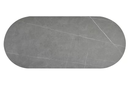 Rozkladací stôl Zinvero 140-180x100 cm keramický - matný sivý / čierny Stôl rozkladany Zinvero 140-180x100 cm ceramiczny - šedý mat / Čierny