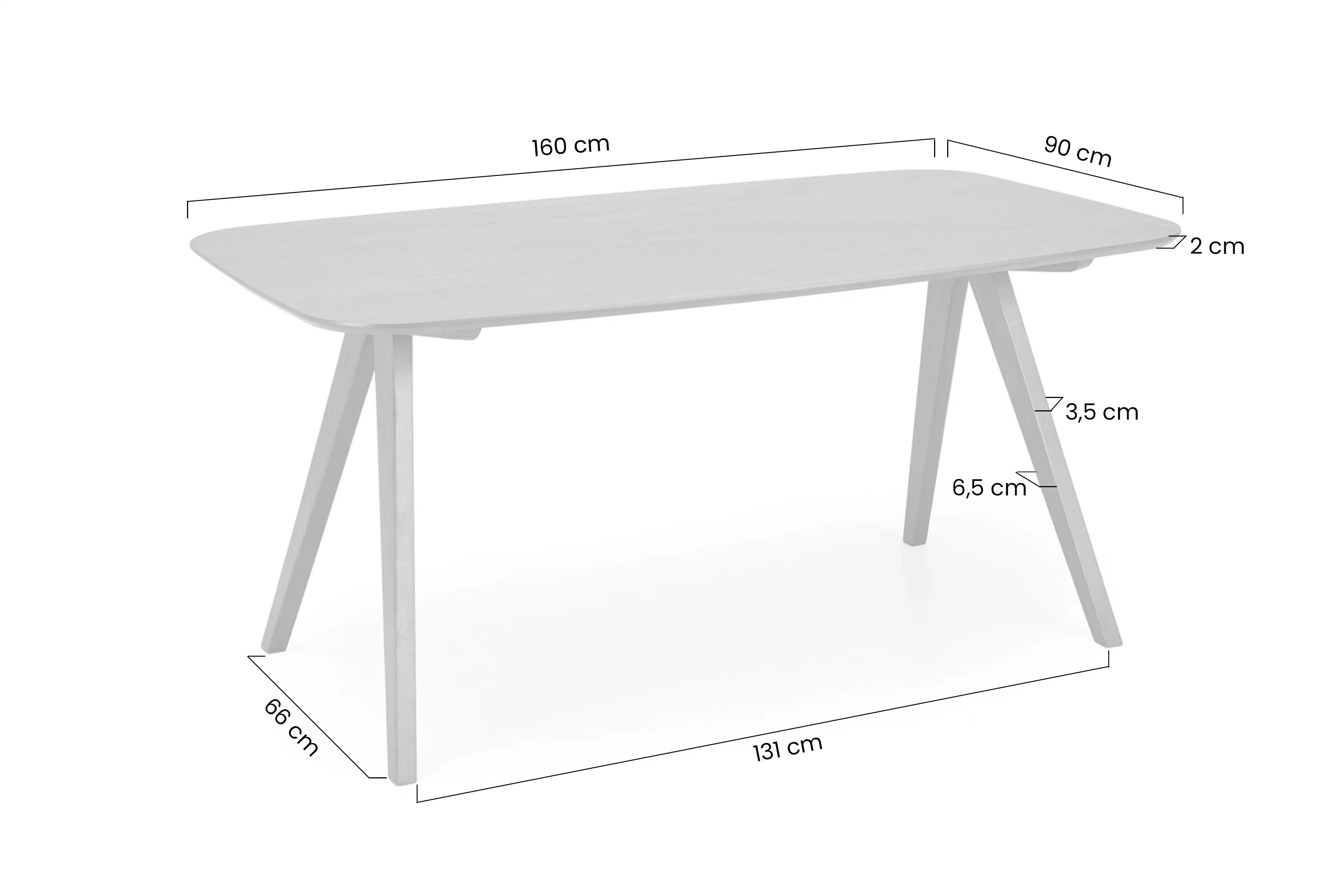 Obdĺžnikový stôl Walnor 160x90 cm - orech Stôl Walnor 160x90 cm - Orech