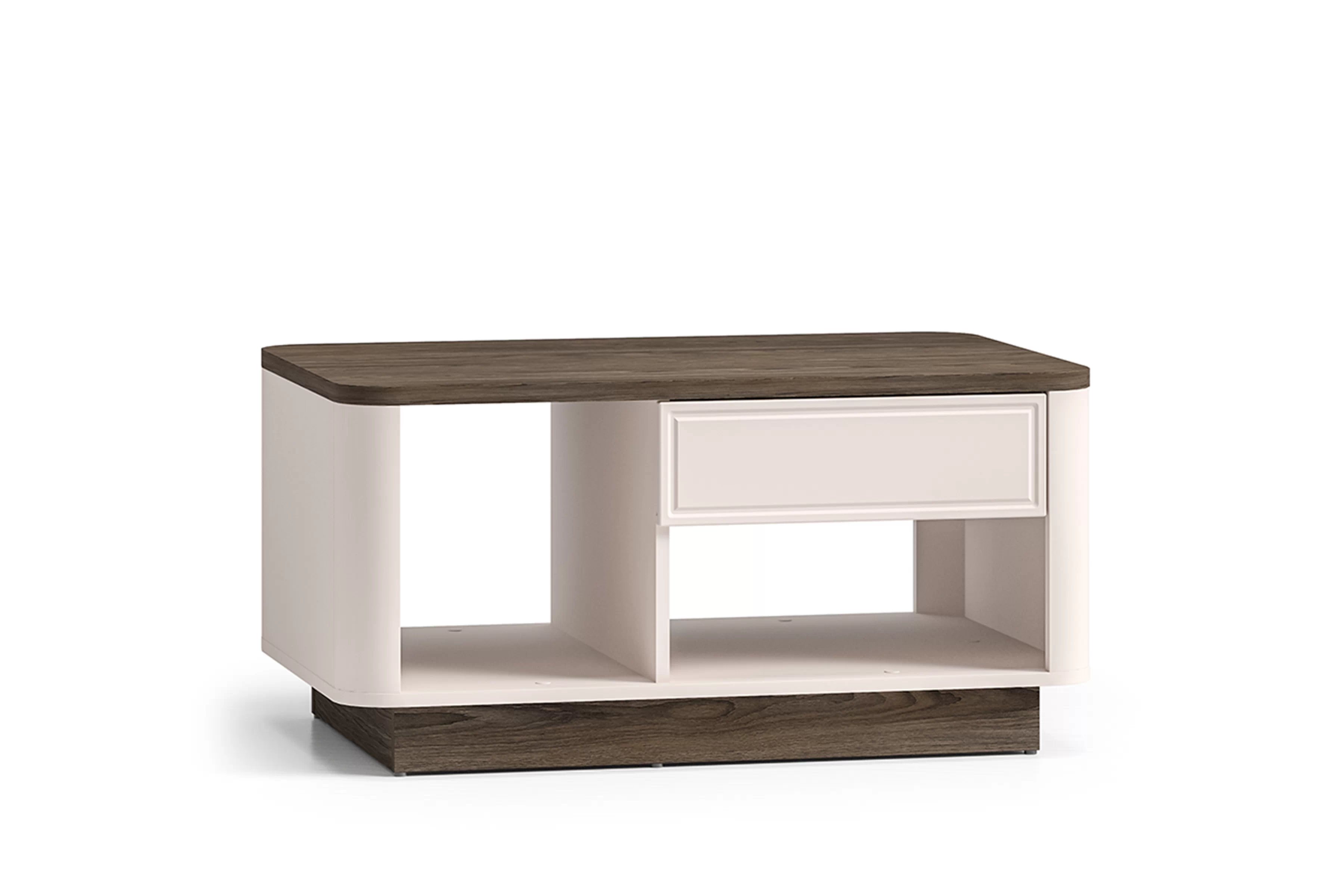 Konferenčný stolík Amberto 90 cm so zásuvkou - kašmír / dub windmill dark Stolík kawowy Amberto 90 cm z szuflada - kašmír / Dub windmill dark