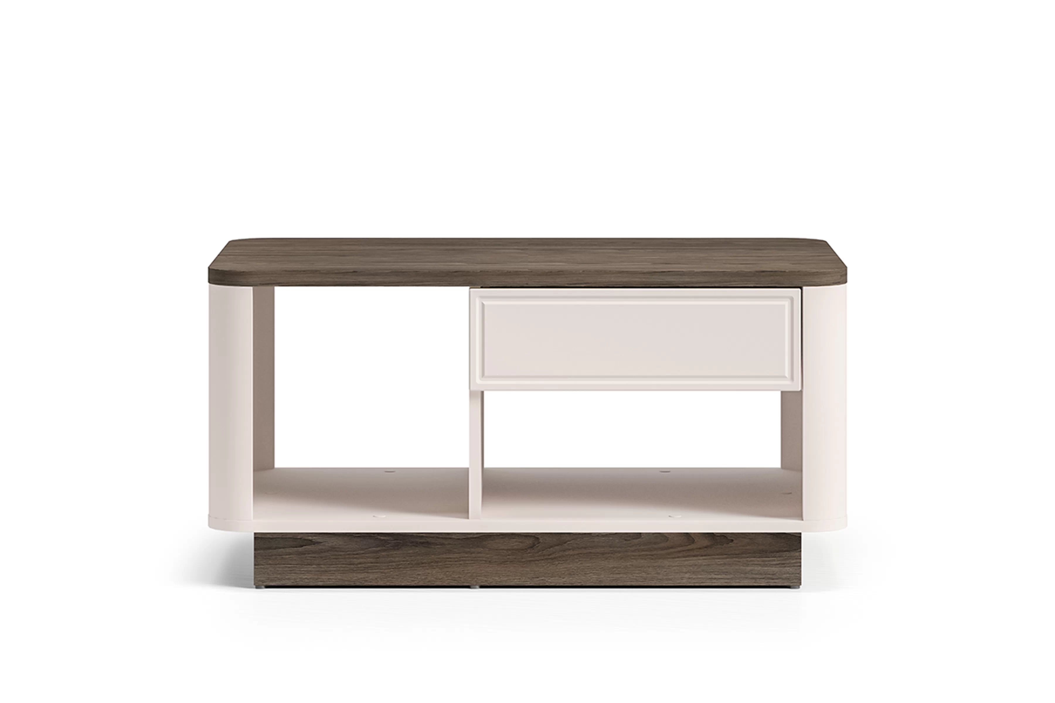 Konferenčný stolík Amberto 90 cm so zásuvkou - kašmír / dub windmill dark Stolík kawowy Amberto 90 cm z szuflada - kašmír / Dub windmill dark