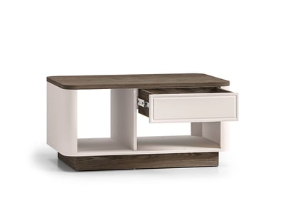 Konferenčný stolík Amberto 90 cm so zásuvkou - kašmír / dub windmill dark Stolík kawowy Amberto 90 cm z szuflada - kašmír / Dub windmill dark