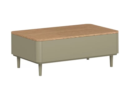 Konferenčný stolík Amilio 100 cm so zásuvkami - eukalyptus / dub baltic dune