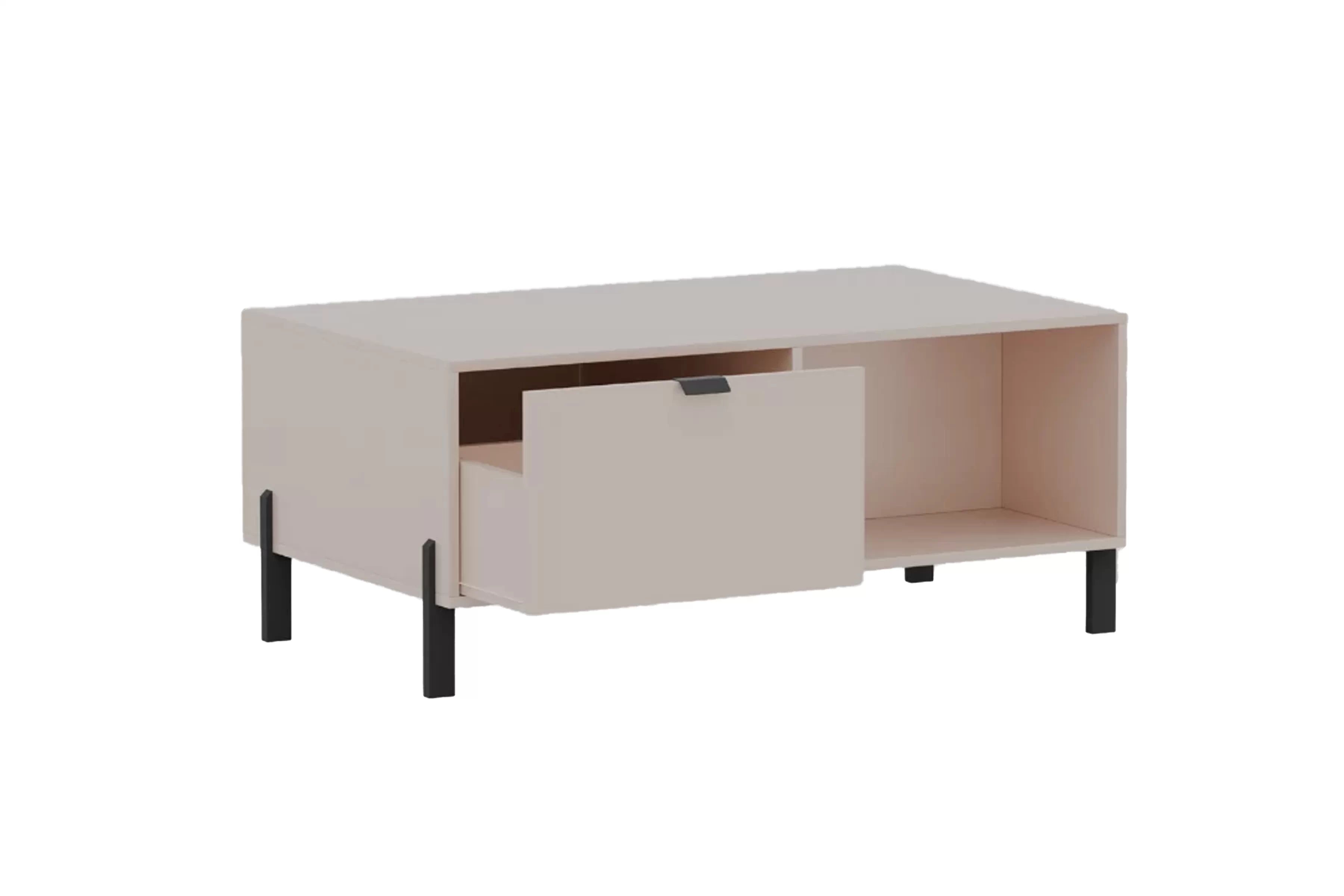 Konferenční stolek Cremona se zásuvkou - písková béžová stolek kawowy Cremona z szuflada - béžová Pískový 