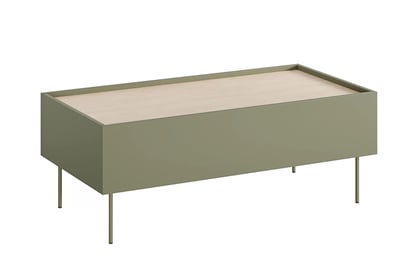 Kávový stolík Desin 120 cm so zásuvkami - olivovník / dub nagano