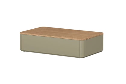 stolek kawowy Elivo 100 cm se zásuvkami - eukaliptus / dub baltic dune