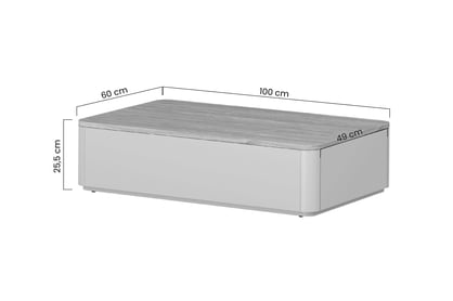 stolek kawowy Elivo 100 cm se zásuvkami - kašmír / dub olejowany stolek kawowy Elivo 100 cm se zásuvkami - kašmír / dub olejowany