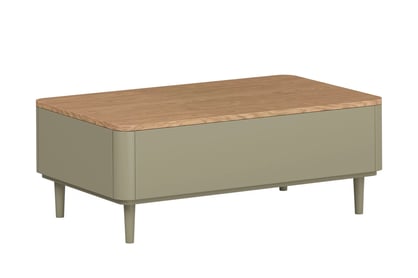 Konferenčný stolík Elivo 100 cm na nožičkách - eukalyptus / dub baltic dune