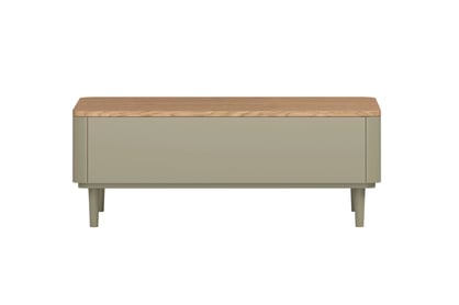 Konferenční stolek Elivo 100 cm se zásuvkami na nožkách - eukalyptus / dub baltic dune stolek kawowy Elivo 100 cm se zásuvkami na nožkách - eukaliptus / dub baltic dune