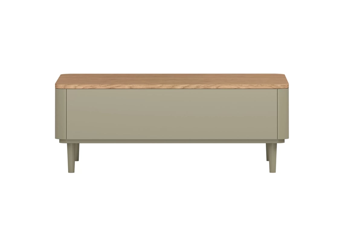 Konferenční stolek Elivo 100 cm se zásuvkami na nožkách - eukalyptus / dub baltic dune stolek kawowy Elivo 100 cm se zásuvkami na nožkách - eukaliptus / dub baltic dune
