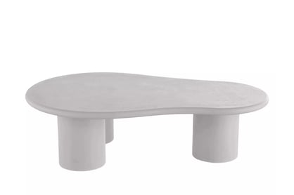 Kávový stolík Gisela 130 cm do obývačky - svetlošedý Stolík kawowy Gisela 130 cm do obývacej izby - svetlý šedý